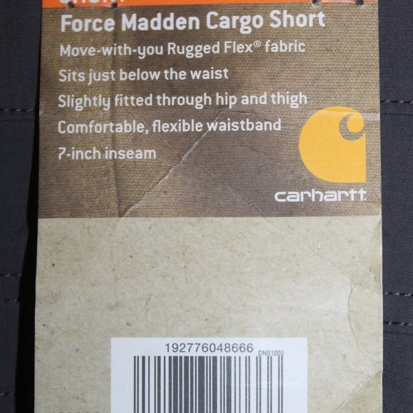 BNWT Carhartt Force Rugged Flex Straight Fit Short Pants - Picture 3 of 4
